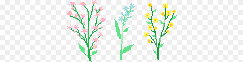 Me Gusta Transparent Flower Pixel Art, Pattern, Graphics, Embroidery, Floral Design Free Png Download
