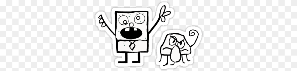 Me Hoy Minoy Two Doodles For Twice The Enjoymentterror Doodlebob Memes, Stencil, Baby, Person Png