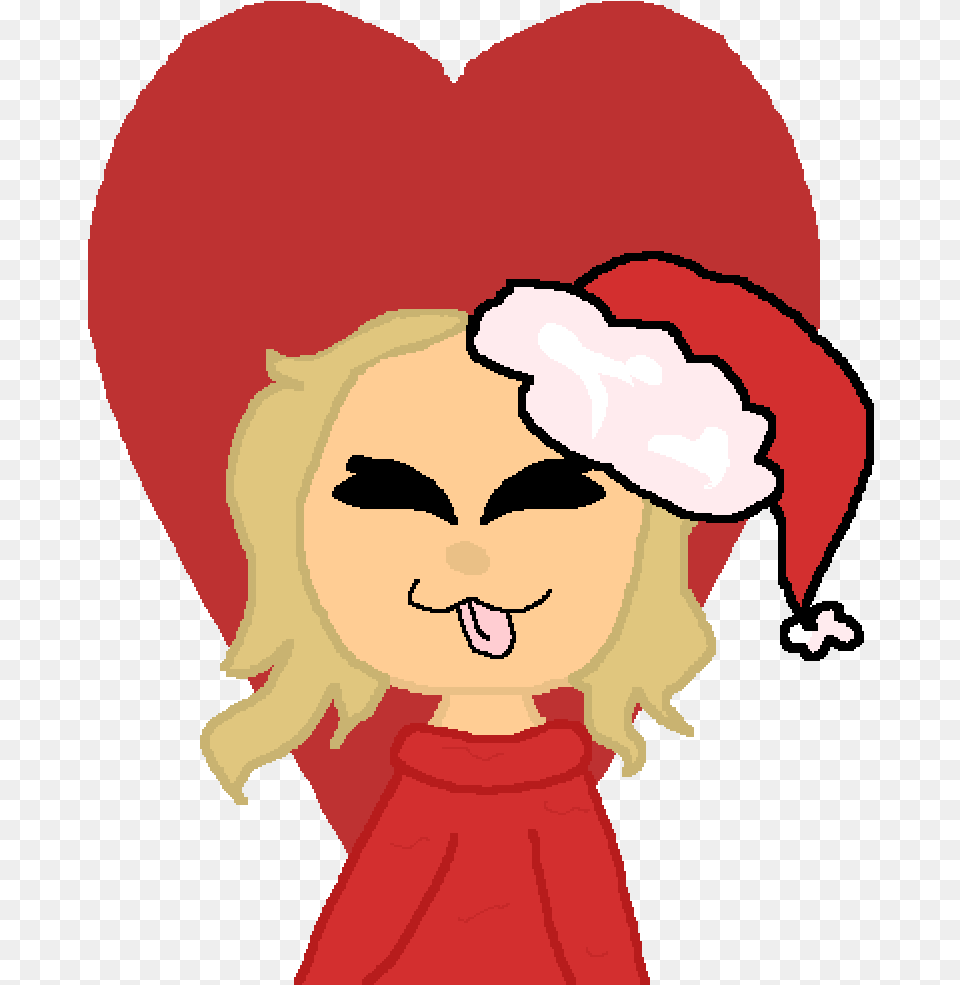 Me In A Lil Santa Hat Uwu Cartoon, Baby, Person, Face, Head Free Png
