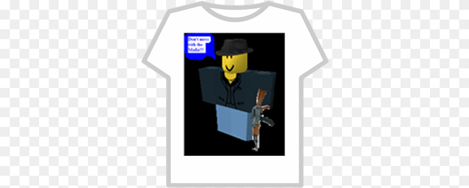 Me Mafia With Ak 47png Roblox Aesthetic Roblox T Shirt, Clothing, Weapon, Firearm, Gun Free Png Download