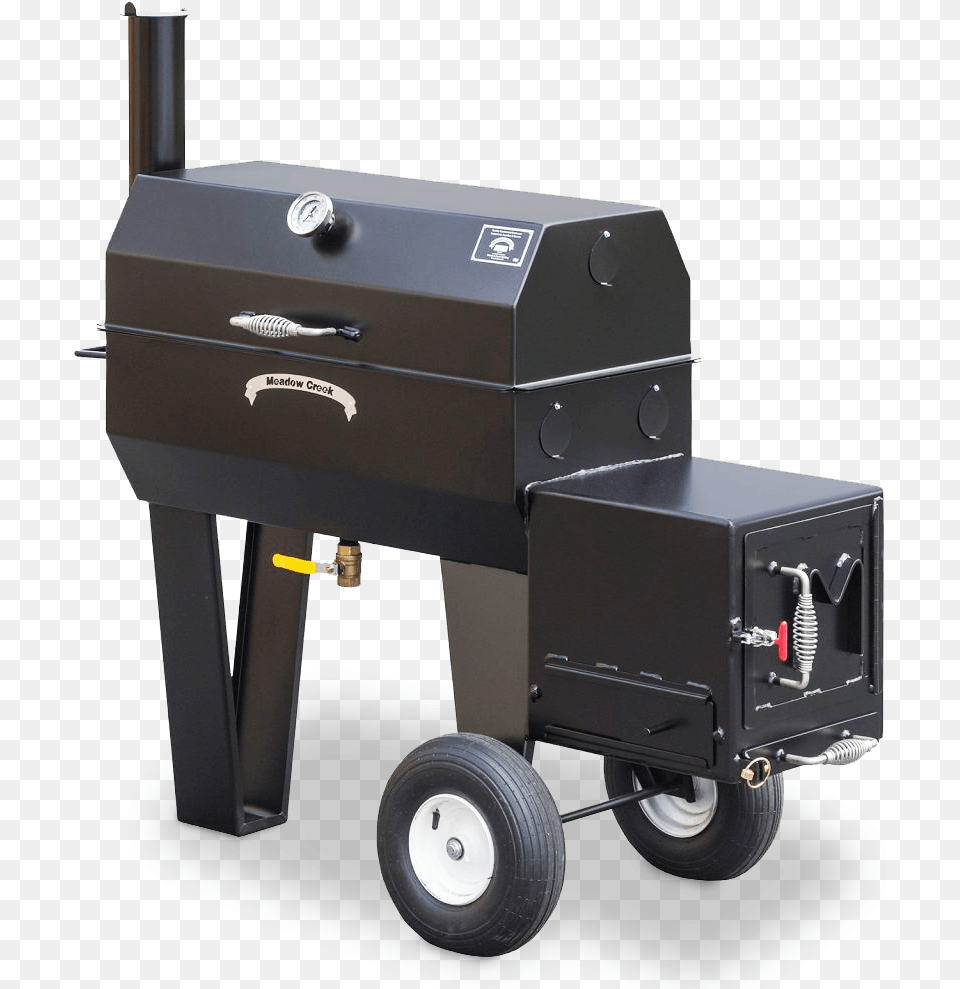 Meadow Creek Sq36 Offset Bbq Smoker Barbecue, Machine, Wheel, Cooking, Food Png
