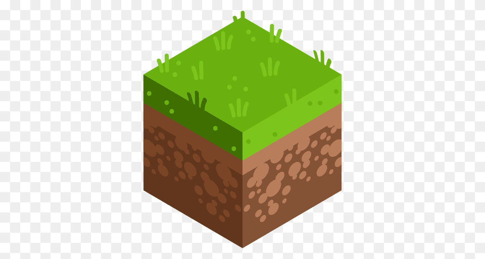 Meadow Isometric Landscape, Grass, Vase, Pottery, Potted Plant Free Png