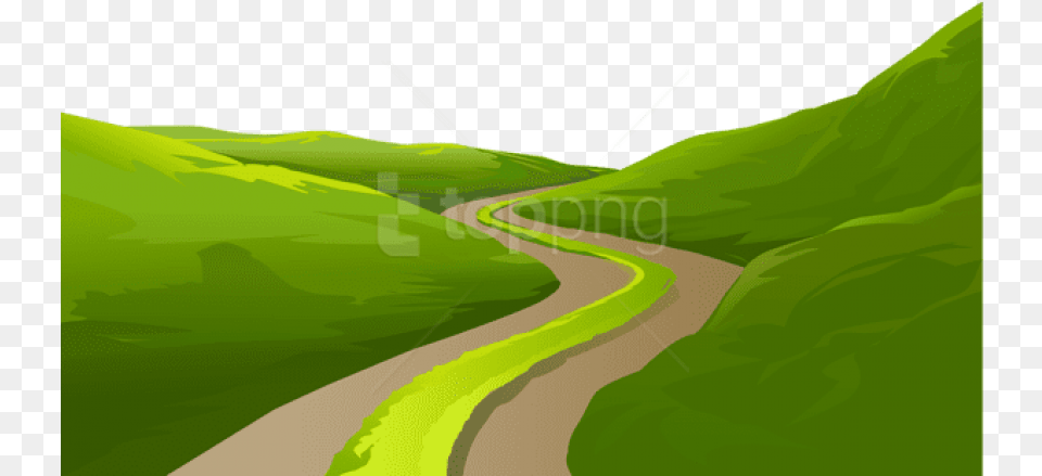 Meadow Trail Ground Decorative Transparent Trail Transparent, Road, Path, Green, Outdoors Png