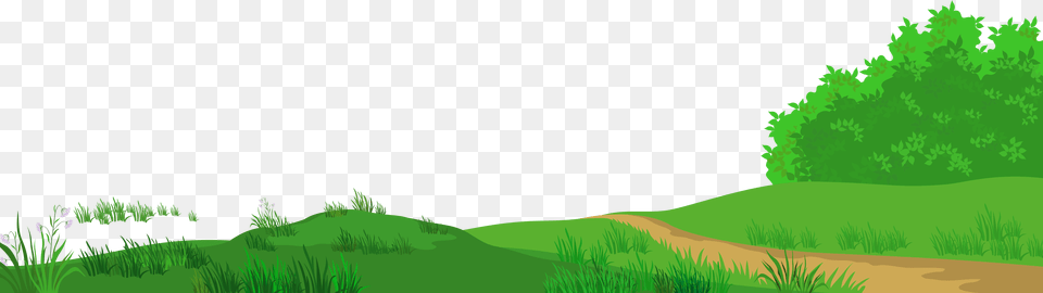 Meadow With Path Clipart Picture Path Clipart, Field, Vegetation, Plant, Outdoors Free Transparent Png