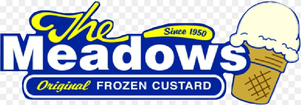 Meadows Frozen Custard Logo, Cream, Dessert, Food, Ice Cream Free Transparent Png