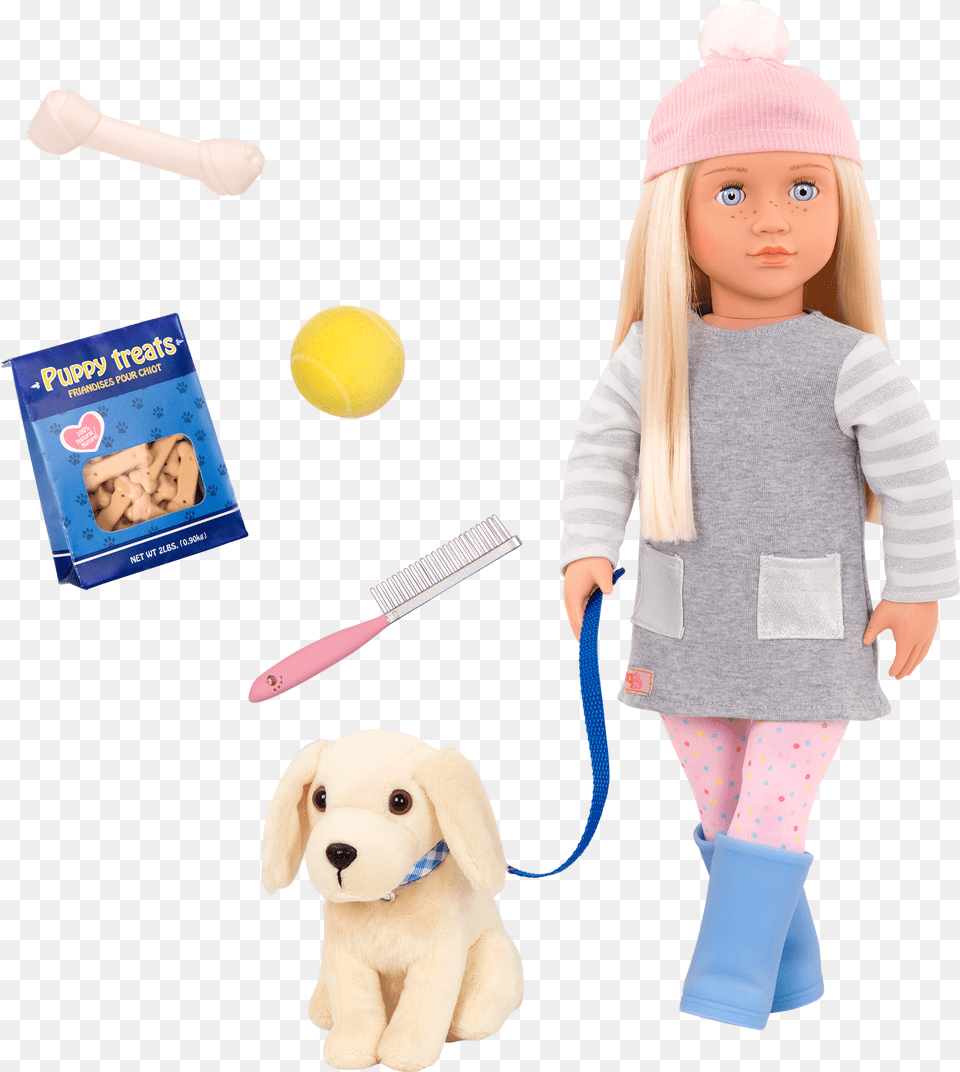 Meagan And Golden Retriever 18 Inch Doll And Pet Our Generation Doll With Dog, Girl, Person, Female, Sport Png