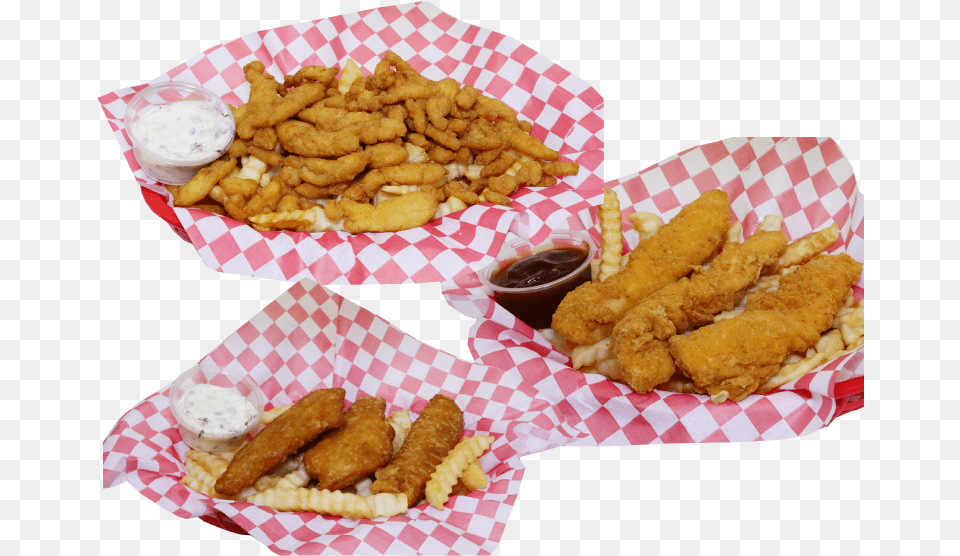 Meal, Food, Fried Chicken, Nuggets, Ketchup Free Png