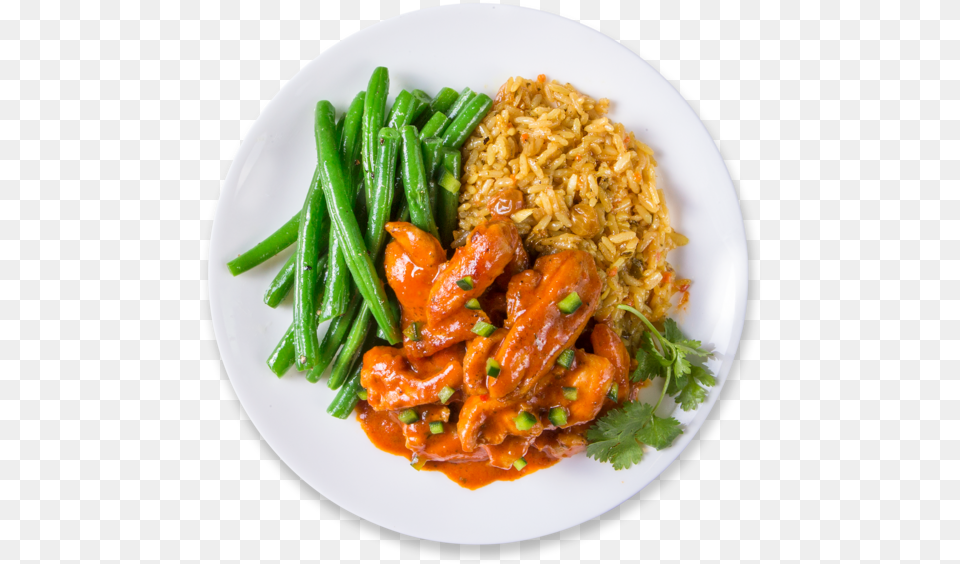 Meal Pic Chicken Dish In Plate, Food, Food Presentation, Curry, Produce Free Transparent Png