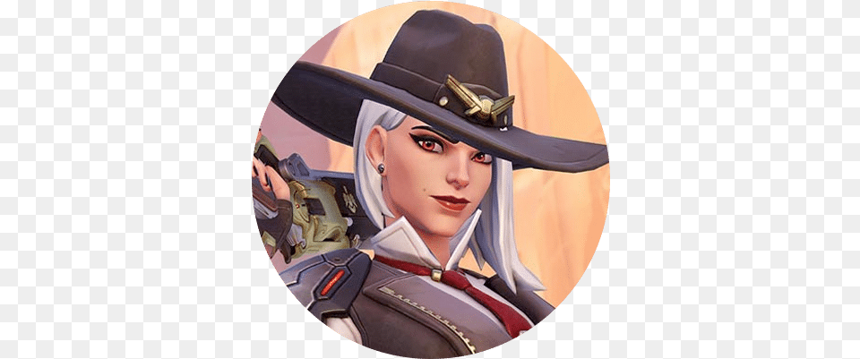 Meals Inspired By Overwatch Asheu0027s Dynamite Ranchero Ashe Overwatch Hair, Adult, Person, Hat, Female Png Image