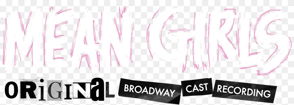 Mean Girls Broadway Download Handwriting, Purple, Text, Art Png Image