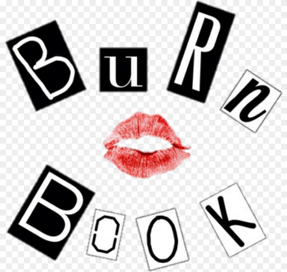 Mean Girls Burn Book Burn Book, Cosmetics, Lipstick, Text, Scoreboard Png Image