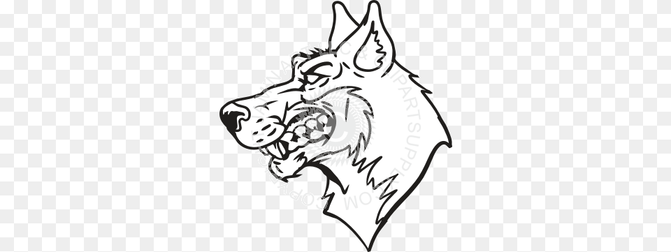 Mean Husky Head Side View, Person, Animal, Mammal Png