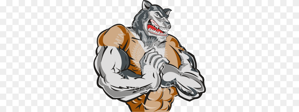 Mean Husky With Fist In Hand, Adult, Male, Man, Person Png Image