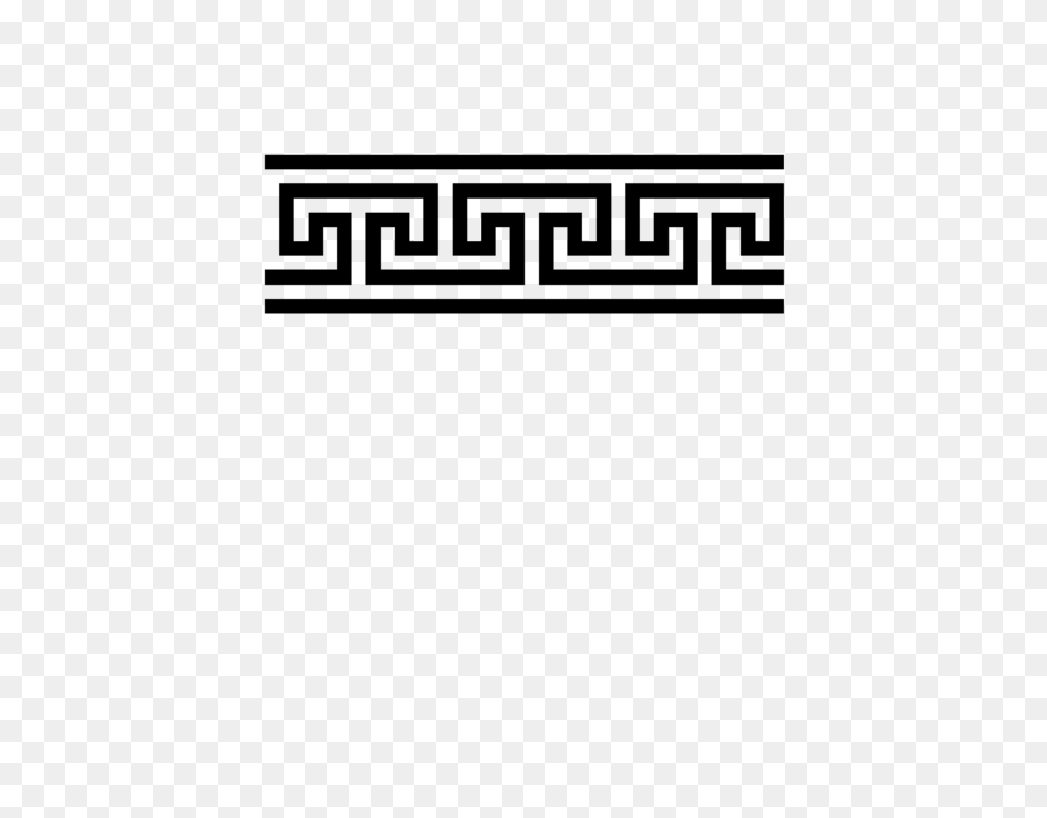 Meander Ornament Greek Language Drawing Frieze, Gray Png