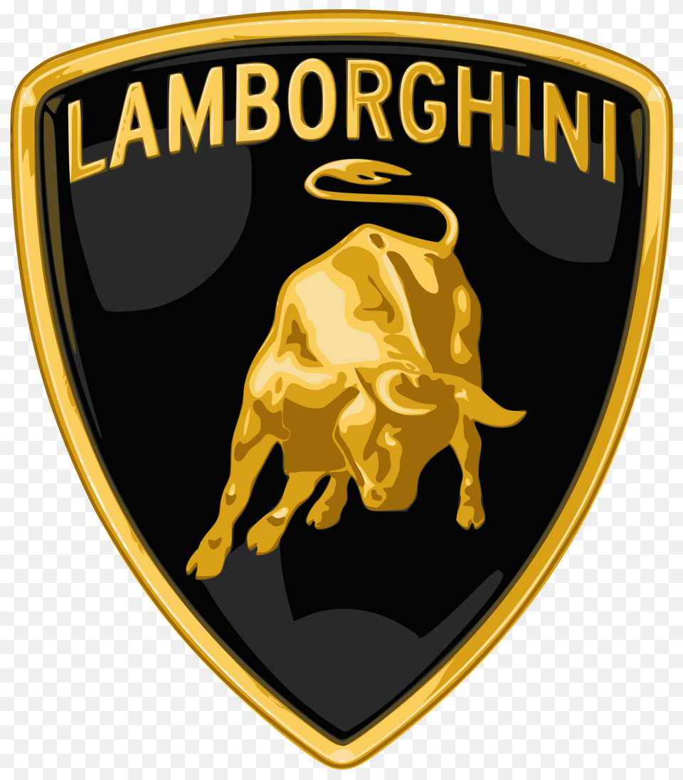 Meaning Lamborghini Logo And Symbol Lamborghini Logo, Badge, Emblem, Blackboard Png Image