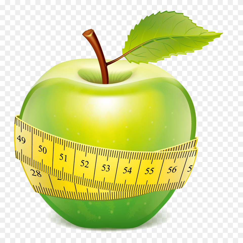 Measure Tape, Apple, Food, Fruit, Green Free Png Download