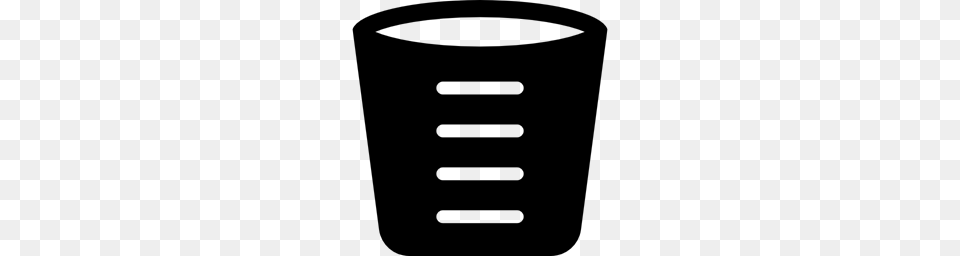 Measures Cup Measuring Cups Measure Measurement Icon, Gray Free Transparent Png