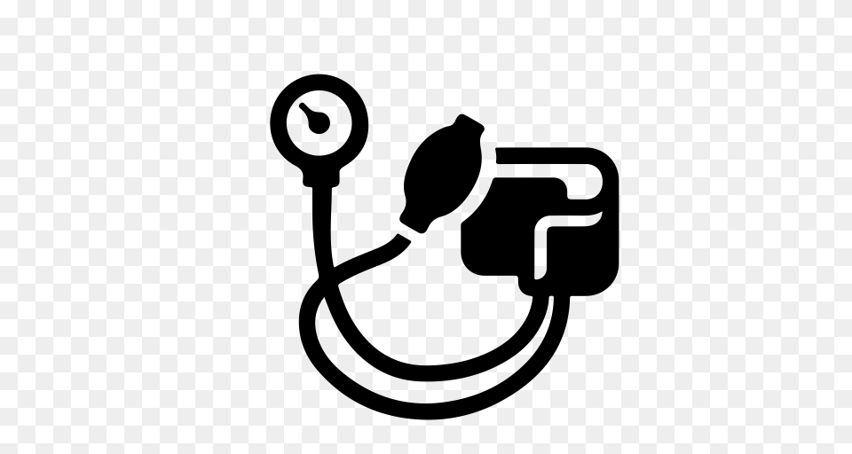 Measuring Blood Pressure Blood Pressure Bp Icon With, Gray Free Transparent Png