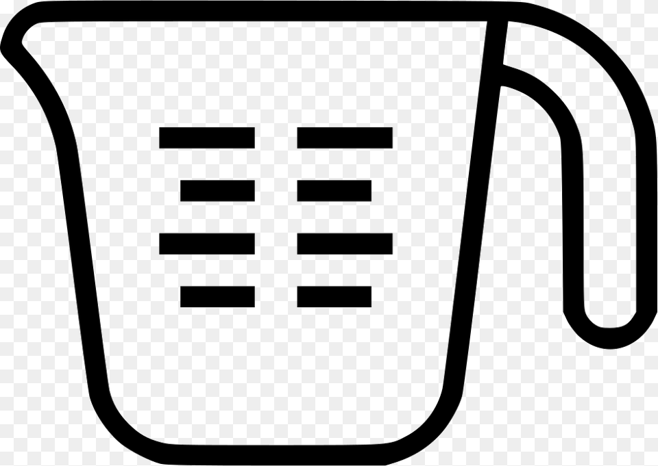 Measuring Cup Measuring Cup Icon Black And White Free Png