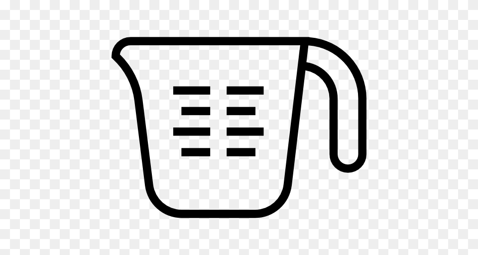 Measuring Cup Utensil Cooking Kitchenware Food And Restaurant Icon, Gray Free Transparent Png