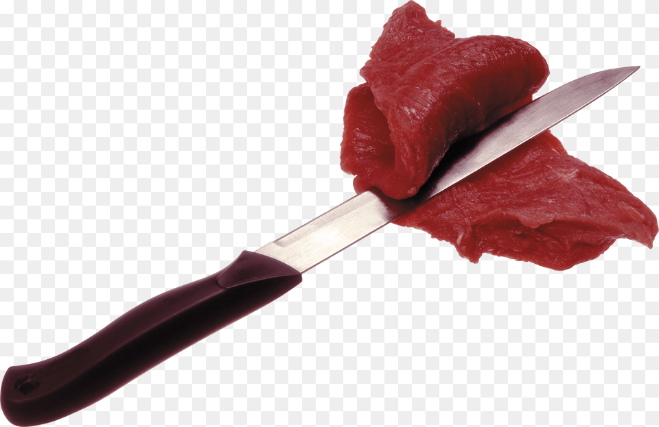 Meat, Blade, Knife, Weapon, Food Free Transparent Png