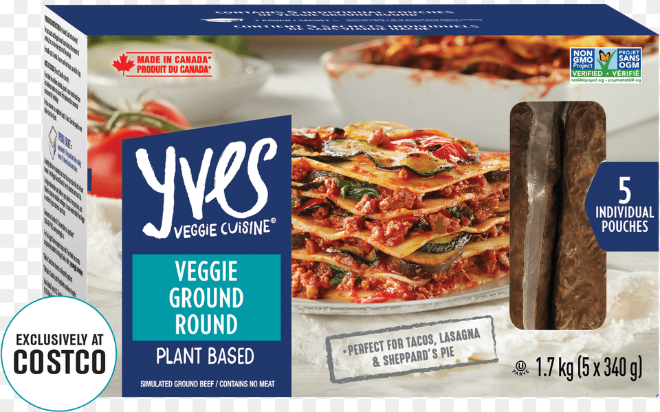 Meat Alternative Crumble Veggie Round Ground Yves, Advertisement, Food, Pasta, Poster Png Image