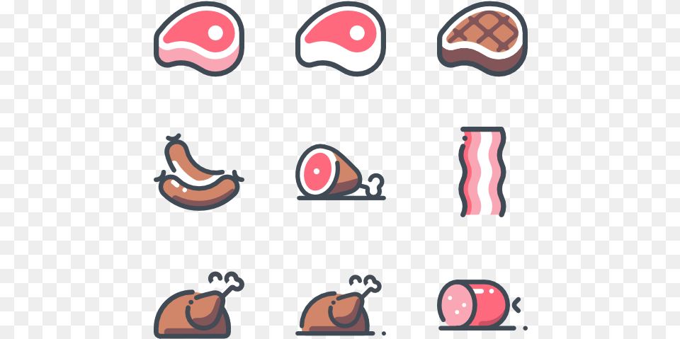 Meat And Fish, Banana, Food, Fruit, Plant Png