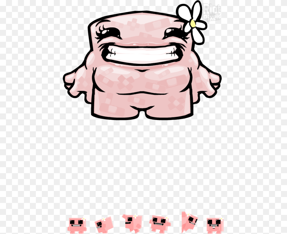 Meat Boy X Bandage Girl, Baby, Person, Jar, Body Part Free Png