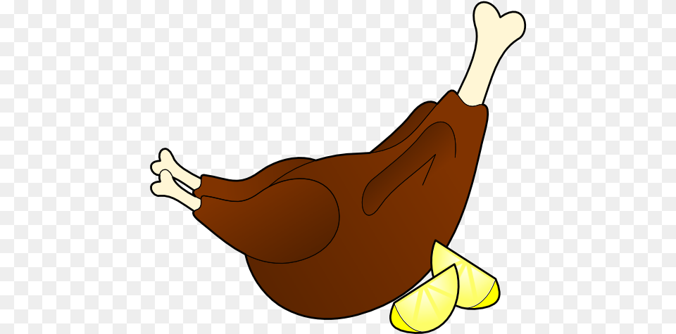 Meat Clipart Chicken Drumstick, Animal, Bird, Produce, Plant Png Image