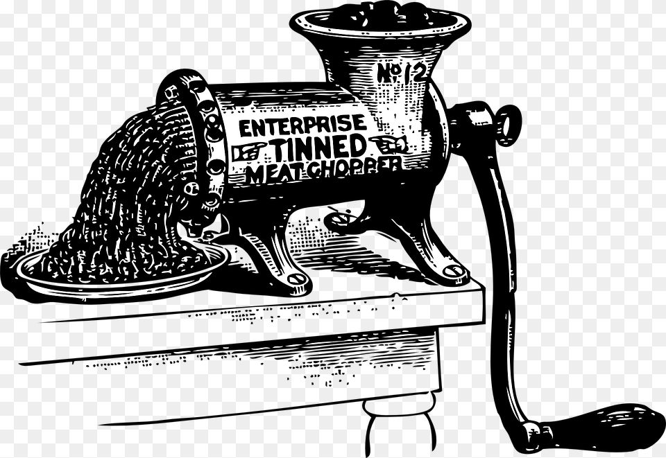 Meat Clipart Meat Grinder Sweeney Todd, Machine, Wheel Free Png