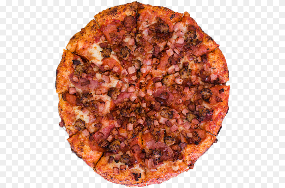 Meat Pizza Baked Goods, Food, Pork Png Image