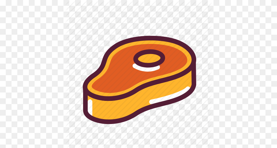 Meat Steak T Bone Icon, Disk Png Image