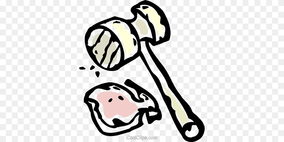 Meat Tenderizer Royalty Free Vector Clip Art Illustration, Device, Smoke Pipe, Hammer, Tool Png