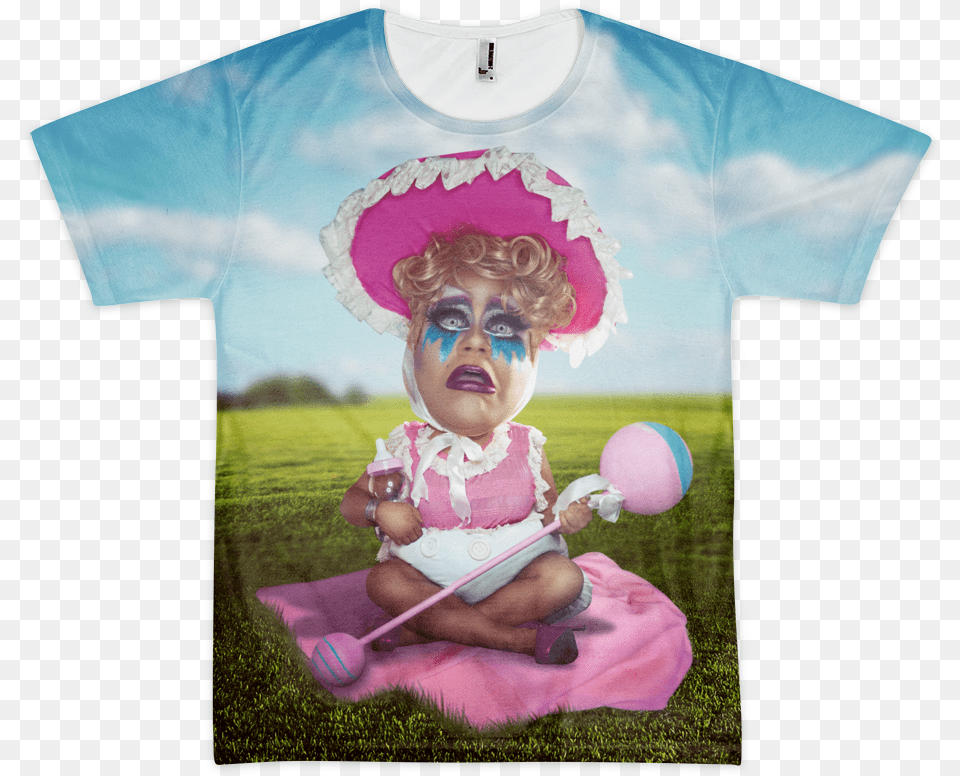 Meatball Baby Sublimated T Shirt, T-shirt, Clothing, Hat, Person Png