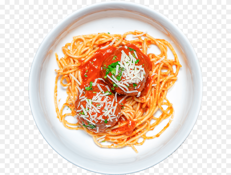 Meatballs Pasta Al Pomodoro, Food, Spaghetti, Plate, Food Presentation Free Png