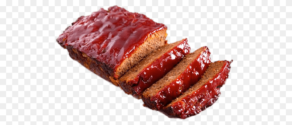 Meatloaf Covered In Bbq Sauce, Food, Meat, Meat Loaf, Ketchup Free Png Download