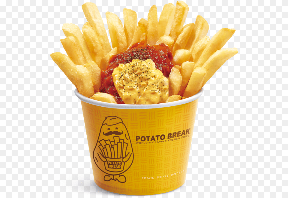 Meaty Cheese Fries French Fries With Cheese Powder, Food Free Transparent Png