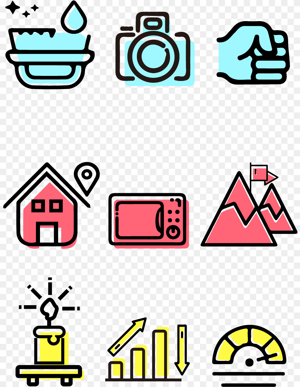 Meb Color Cute Family Icon And Vector Icon Png Image
