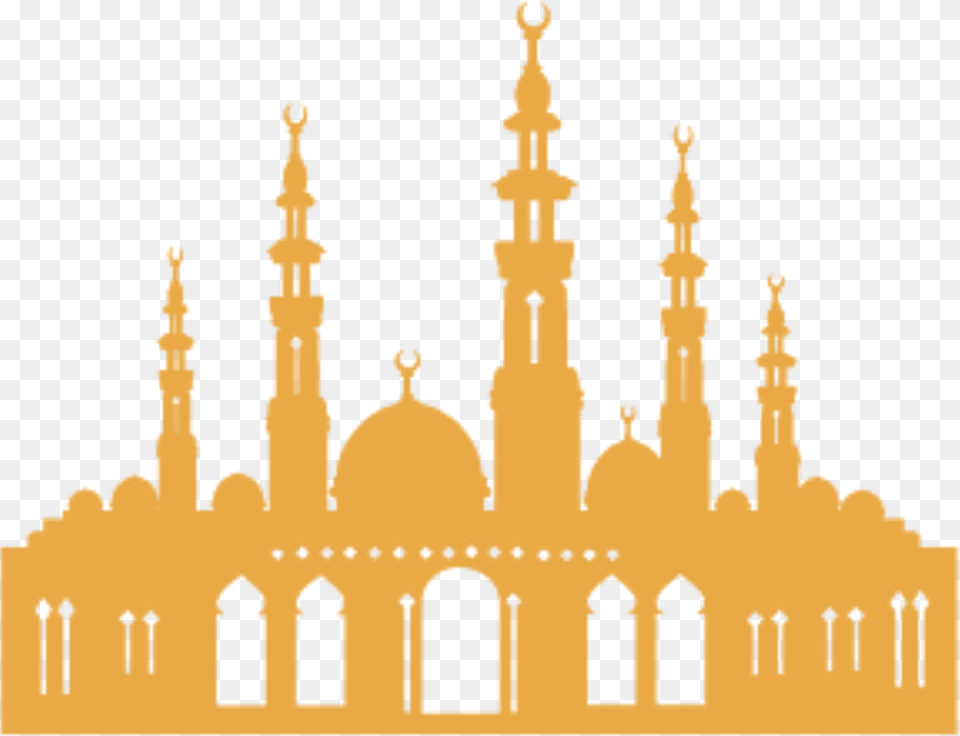 Mecca Islam Church Silhouette Transprent Islamic Church, Architecture, Building, Dome, Mosque Png Image