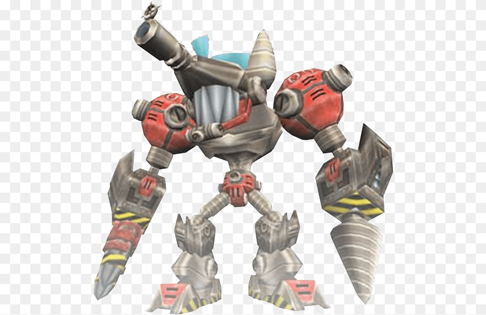 Mecha Bendicoot With Drill Action Figure, Robot, Adult, Male, Man Png Image
