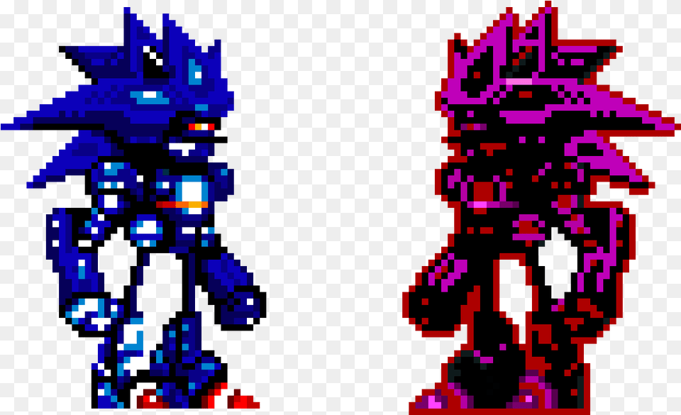 Mecha Sonic Sprite, Person, Qr Code, Art Free Transparent Png