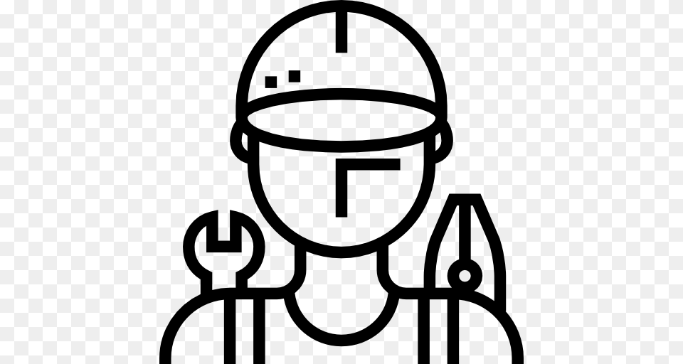 Mechanic, Stencil, Helmet, American Football, Football Free Png Download