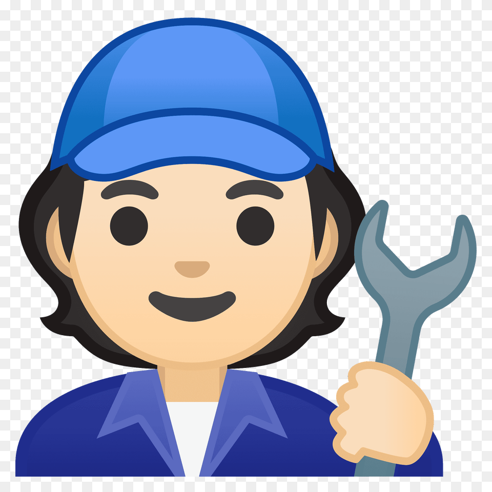 Mechanic Emoji Clipart, Cap, Clothing, Hat, Person Free Png Download