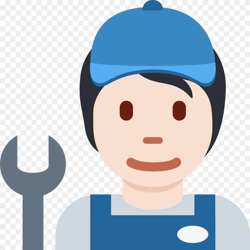Mechanic Emoji Clipart, Spoon, Cap, Clothing, Cutlery Png Image