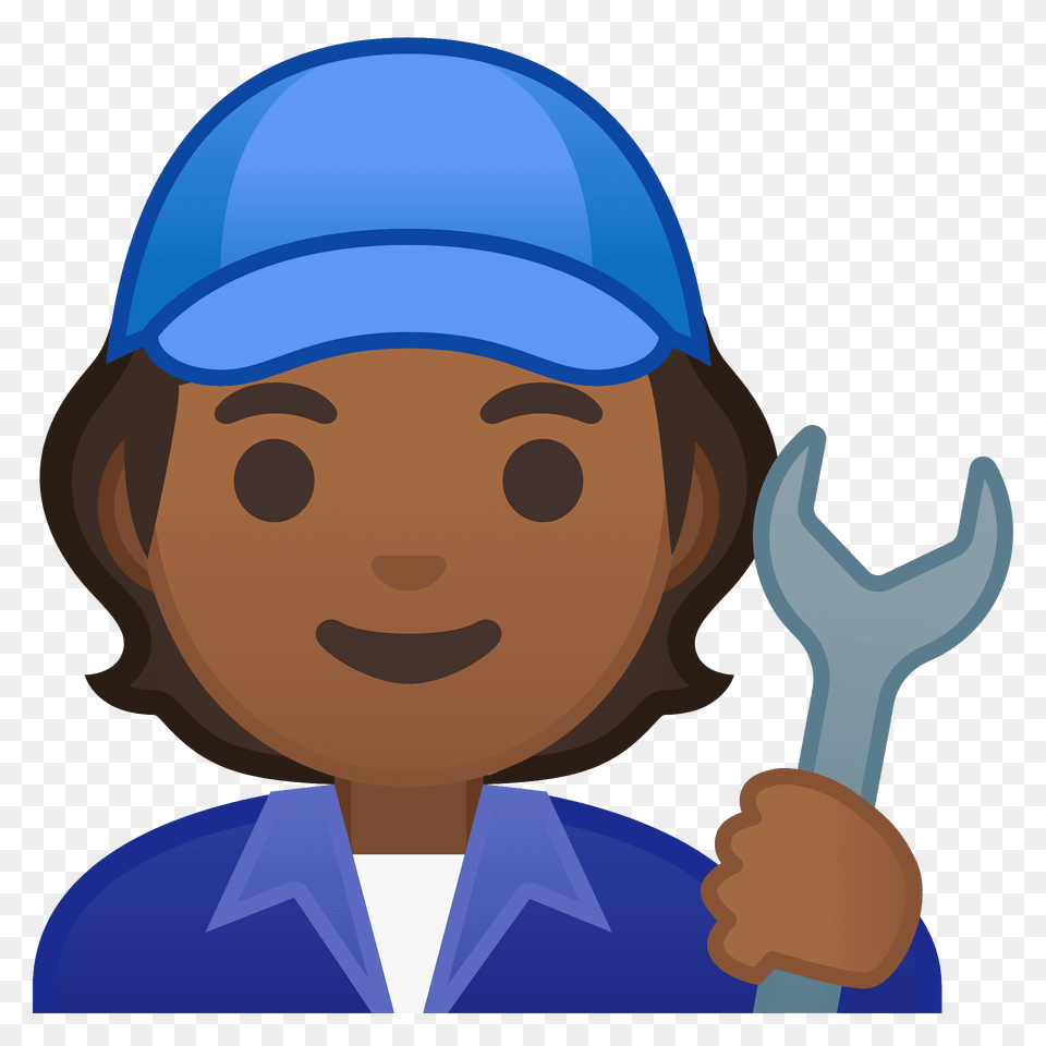 Mechanic Emoji Clipart, Cap, Clothing, Hat, Person Free Png