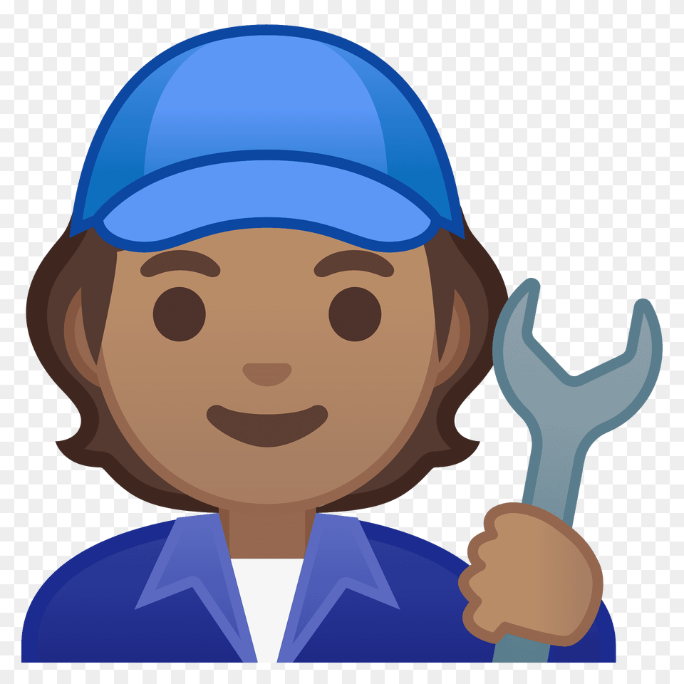 Mechanic Emoji Clipart, Cap, Clothing, Hat, People Png