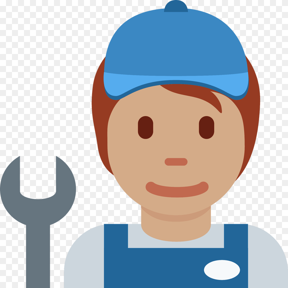 Mechanic Emoji Clipart, Baseball Cap, Cap, Clothing, Cutlery Free Png