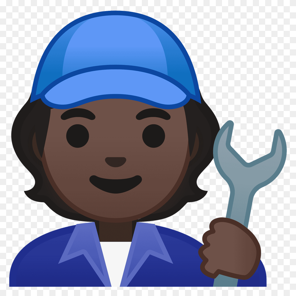 Mechanic Emoji Clipart, People, Cap, Clothing, Person Png Image