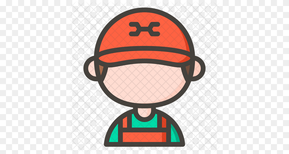 Mechanic Icon Cartoon, Baseball Cap, Cap, Clothing, Hat Free Transparent Png