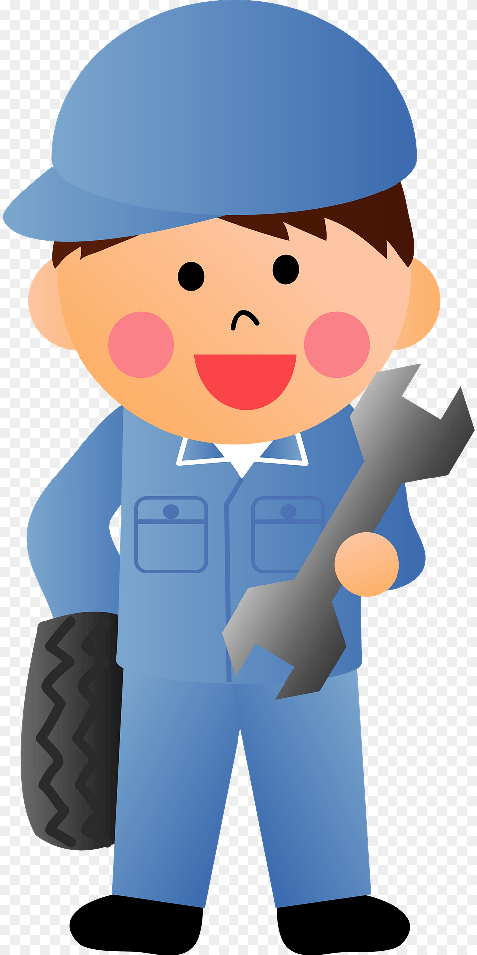 Mechanic Man Clipart, People, Person, Baby, Face Png Image
